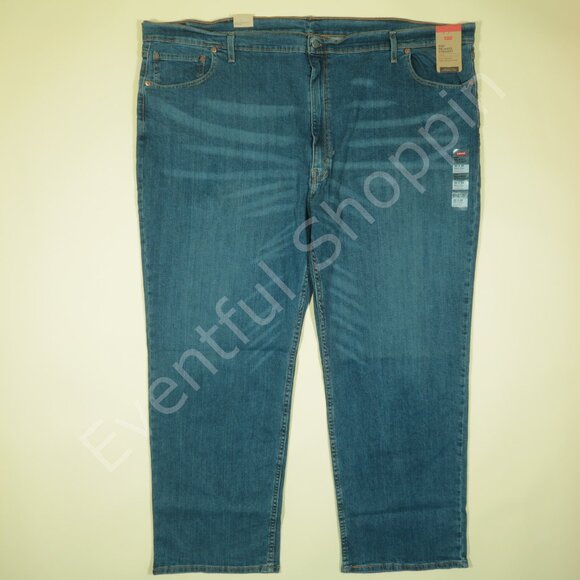 Levis 559 Jeans Mens 54 Blue Big & Tall Relaxed Straight Fit Denim New - Picture 2 of 8